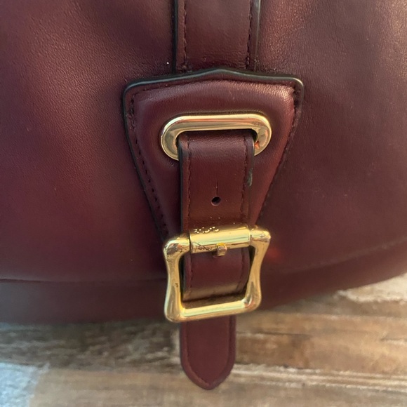 Lauren Ralph Lauren Deep Burgundy Shoulder Bag - Picture 3 of 16